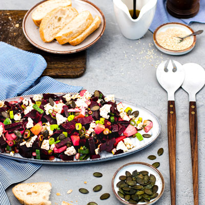 Bild Rote-Bete-Salat mit Feta und Honig