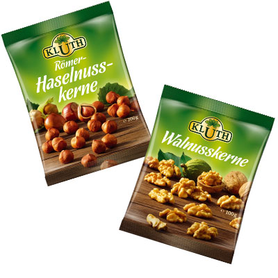 KLUTH Beutel Haselnusskerne und Walsnüsse