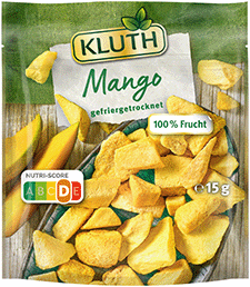 KLUTH Beutel Mango gefriergetrocknet