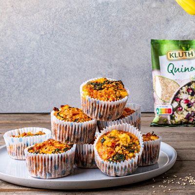 Quinoa-Spinat-Muffins mit Feta