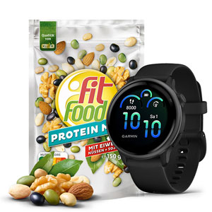 POS-Promotion für Fit Food - Verlosung von 30 GARMIN vivoactive 6