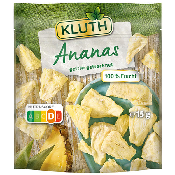 Tüte KLUTH Ananas, gefriergetrocknet