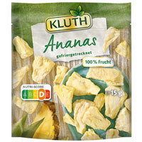 Tüte gefriergetrocknete Ananas von KLUTH